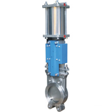 China made high quality industry pneumatic actuated knife gate valve with low prices